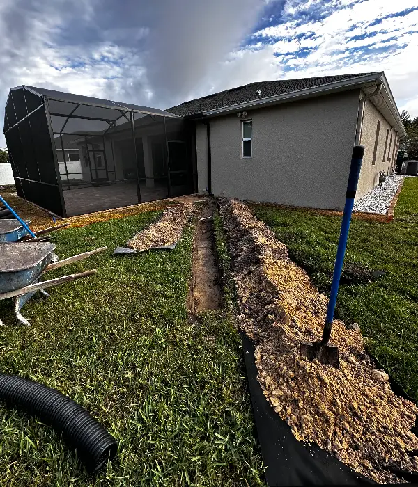 Drainage Solutions Orange City, Florida.