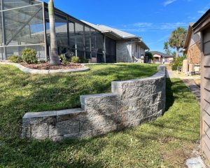 retaining wall installation gallery