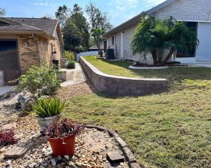 retaining wall installation gallery